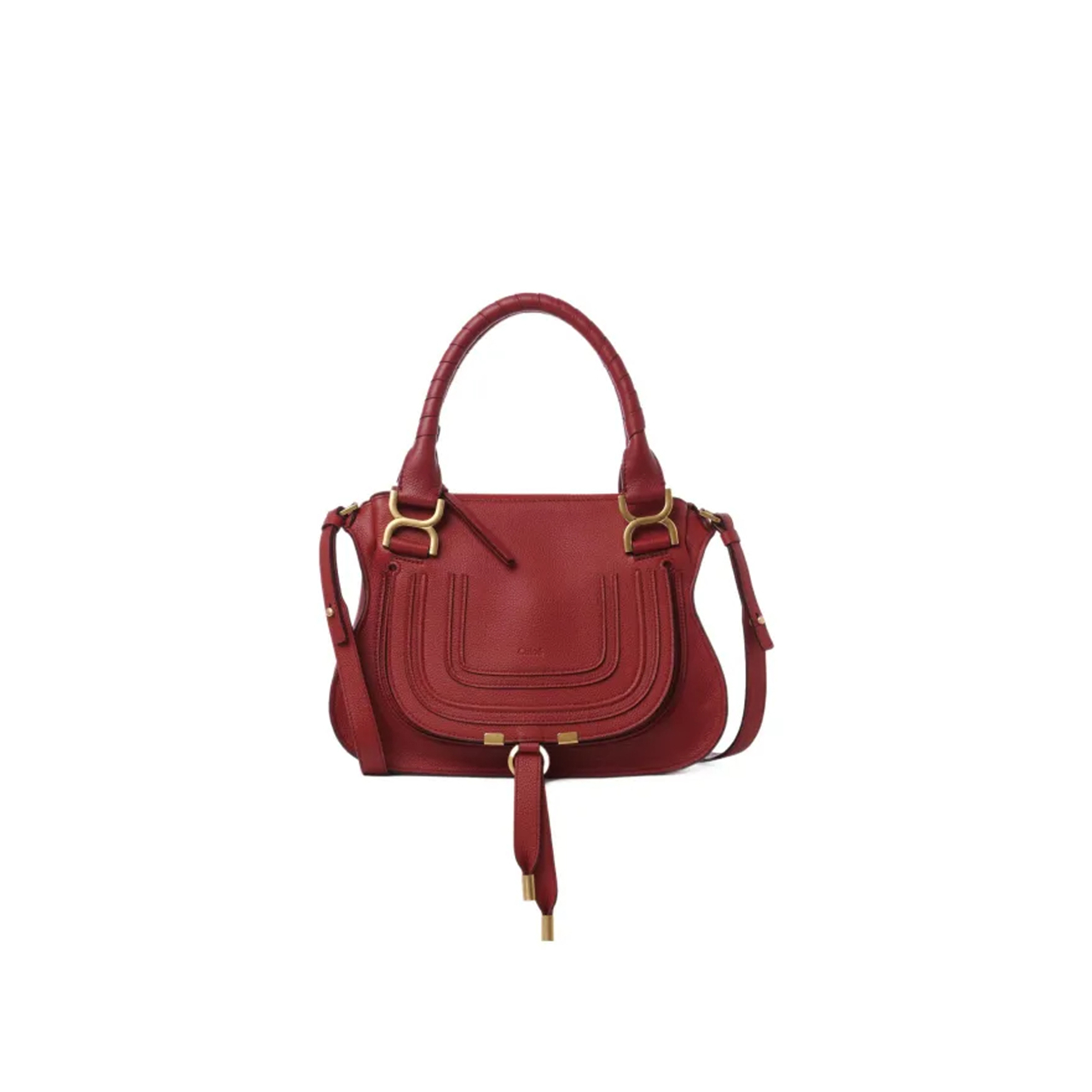 CHLOE SMALL MARCIE BAG IN GRAINED LEATHER CHC22AS628I316AI (30*23*10cm)